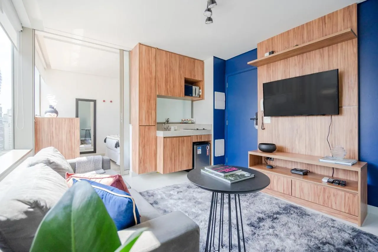 Ap Com Academia, Piscina E Sauna No Predio, Proximo A Faria Lima - Vila Olimpia Apartment Sao Paulo