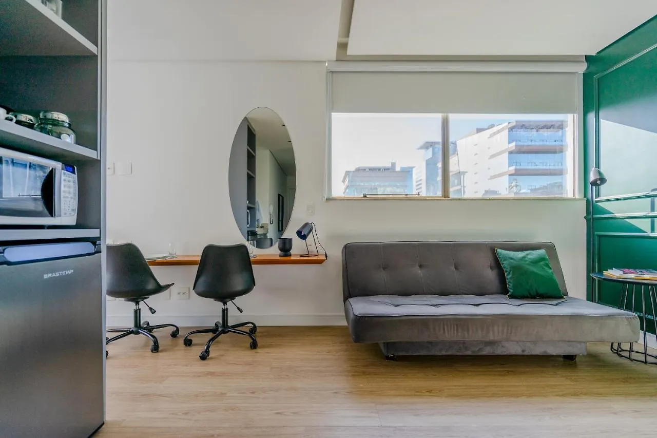 Ap Com Academia, Piscina E Sauna No Predio, Proximo A Faria Lima - Vila Olimpia Apartment Sao Paulo