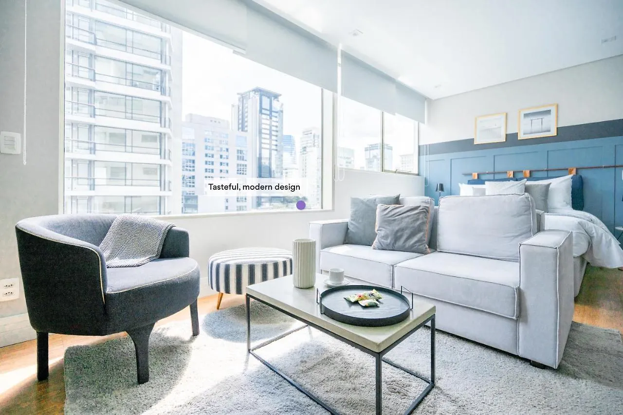 Ap com academia, piscina e sauna no prédio, próximo à Faria Lima - Vila Olímpia Apartamento São Paulo Brasil